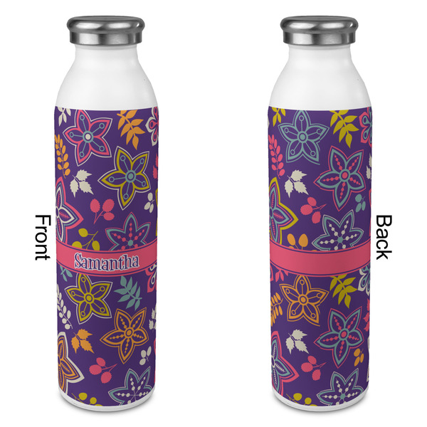 Simple Floral 20oz Water Bottles - Full Print - Approval
