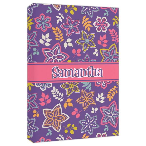 Custom Simple Floral Canvas Print - 20x30 (Personalized)