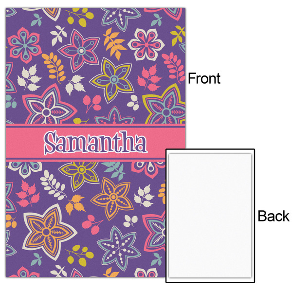 Simple Floral 24x36 - Matte Poster - Front & Back
