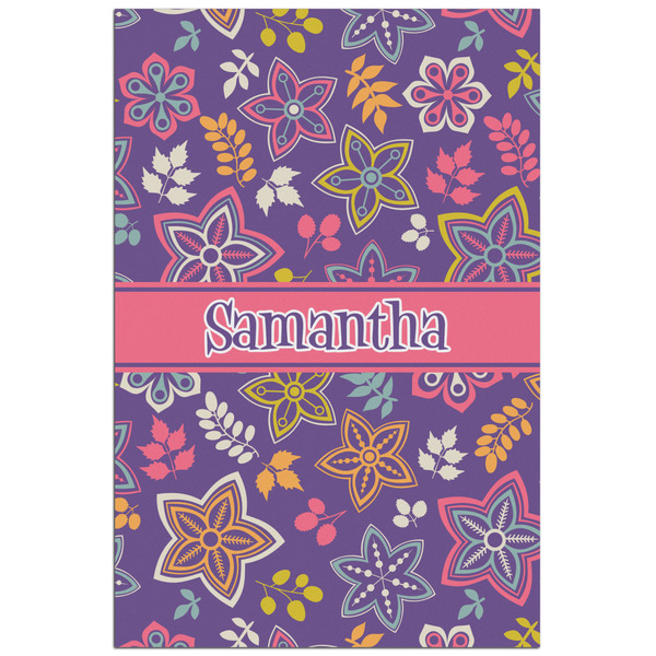 Custom Simple Floral Poster - Matte - 24x36 (Personalized)