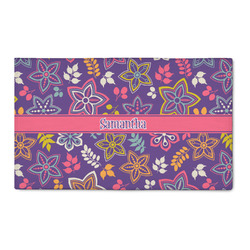 Simple Floral 3' x 5' Indoor Area Rug (Personalized)