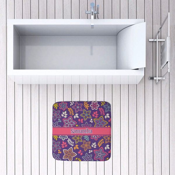 Simple Floral 48x48 Foam Memory Mat - LIFESTYLE