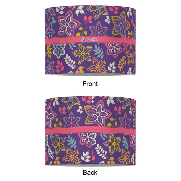 Simple Floral 8" Drum Lampshade - APPROVAL (Fabric)