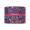 Simple Floral 8" Drum Lampshade - FRONT (Fabric)