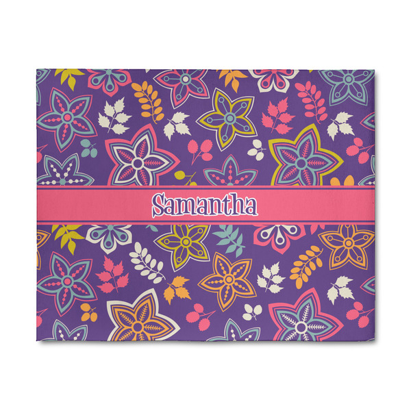 Custom Simple Floral 8' x 10' Patio Rug (Personalized)