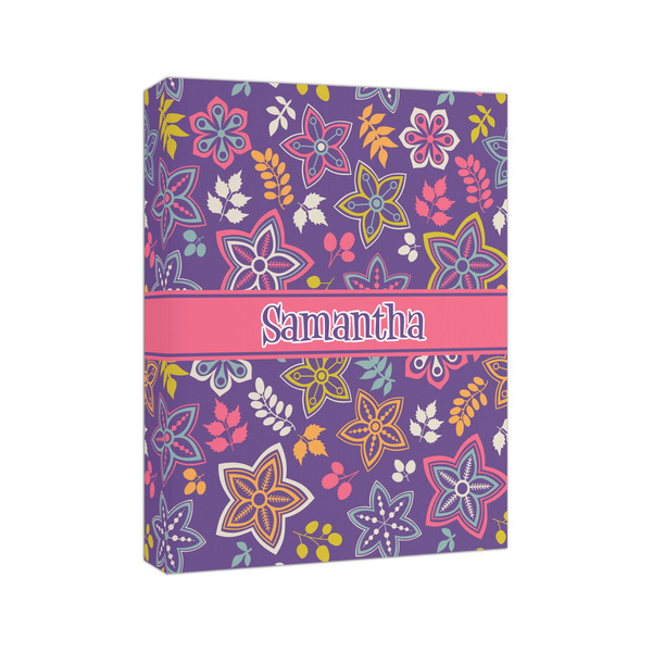 Simple Floral 8x10 - Canvas Print - Angled View