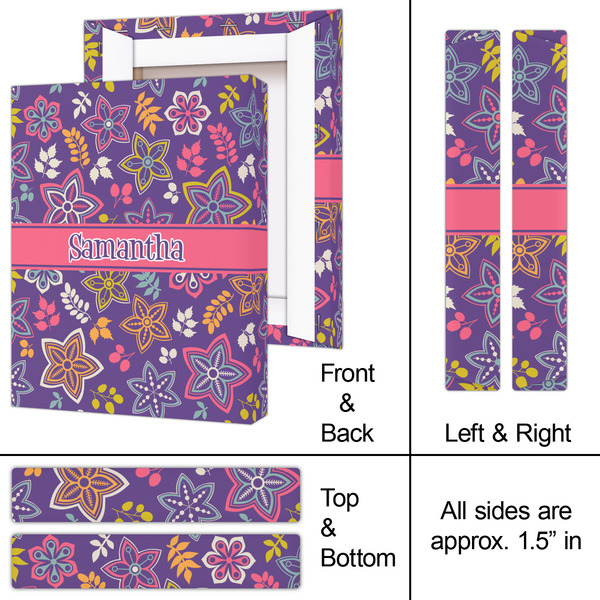 Simple Floral 8x10 - Canvas Print - Approval