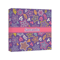 Simple Floral Canvas Print - 8x8 (Personalized)
