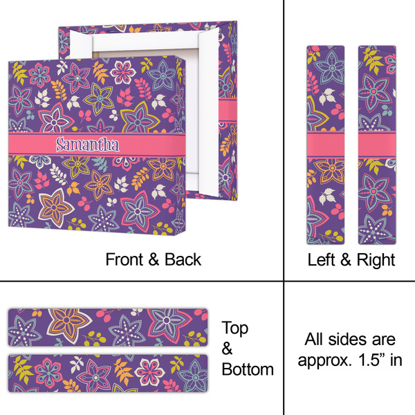 Simple Floral 8x8 - Canvas Print - Approval