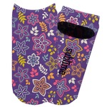 Simple Floral Adult Ankle Socks (Personalized)