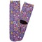Simple Floral Adult Crew Socks - Single Pair - Front and Back