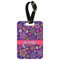 Simple Floral Metal Luggage Tag w/ Name or Text