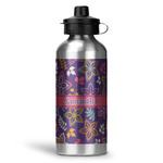 Simple Floral Water Bottle - Aluminum - 20 oz (Personalized)