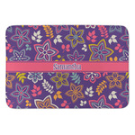 Simple Floral Anti-Fatigue Kitchen Mat (Personalized)