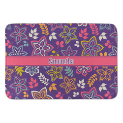 Simple Floral Anti-Fatigue Kitchen Mat (Personalized)