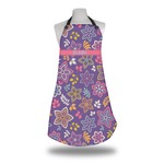 Simple Floral Apron w/ Name or Text