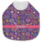 Simple Floral Jersey Knit Baby Bib w/ Name or Text