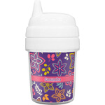 Simple Floral Baby Sippy Cup (Personalized)
