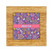 Simple Floral Bamboo Trivet with 6" Tile - FRONT
