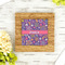 Simple Floral Bamboo Trivet with 6" Tile - LIFESTYLE
