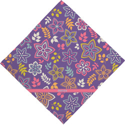 Simple Floral Dog Bandana Scarf w/ Name or Text
