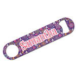 Simple Floral Bar Bottle Opener w/ Name or Text