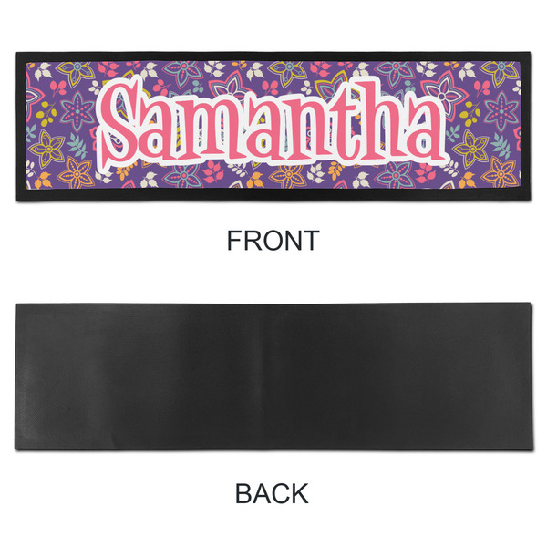 Simple Floral Bar Mat - Large - APPROVAL