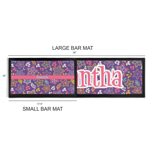 Simple Floral Bar Mats - Sizing Chart