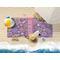 Simple Floral Beach Towel Lifestyle