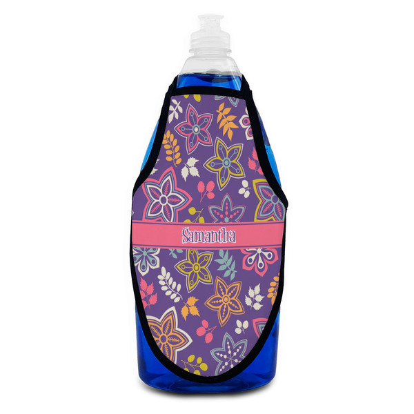 Simple Floral Bottle Apron - Soap - FRONT