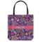 Simple Floral Canvas Tote Bag - Small - 13"x13" (Personalized)