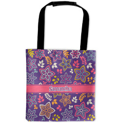 Simple Floral Auto Back Seat Organizer Bag (Personalized)