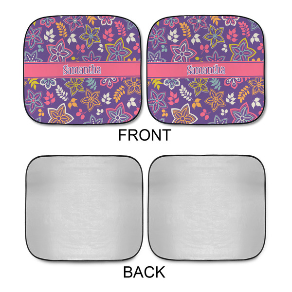 Simple Floral Car Sun Shades - APPROVAL