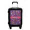 Simple Floral Carry On Hard Shell Suitcase - Front
