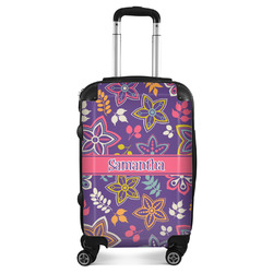 Simple Floral Suitcase (Personalized)