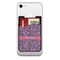 Simple Floral Cell Phone Credit Card Holder w/ Phone