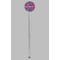 Simple Floral Clear Plastic 7" Stir Stick - Round - Single Stick