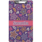 Simple Floral Clipboard (Legal Size) (Personalized)