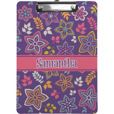 Simple Floral Clipboard (Personalized)