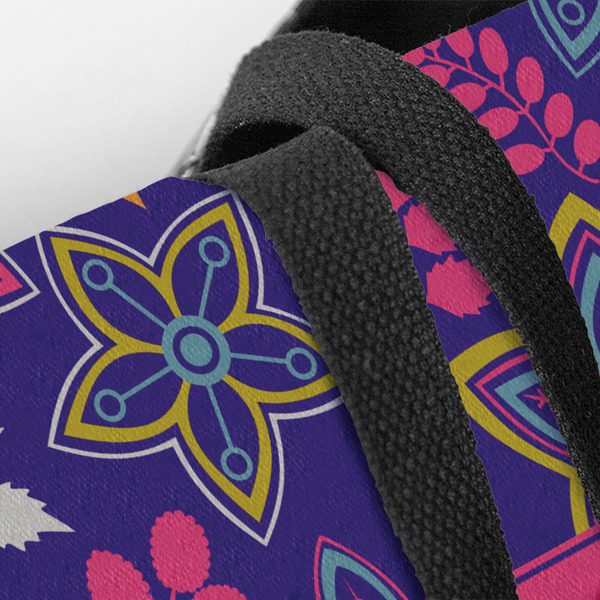 Simple Floral Closeup of Tote w/Black Handles