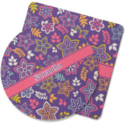 Simple Floral Rubber Backed Coaster (Personalized)