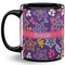 Simple Floral Coffee Mug - 11 oz - Full- Black