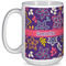 Simple Floral Coffee Mug - 15 oz - White Full