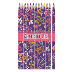 Simple Floral Colored Pencils (Personalized)