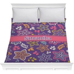 Simple Floral Comforter - Full / Queen (Personalized)