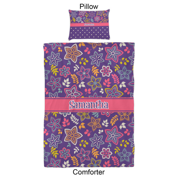 Simple Floral Comforter Set - Twin XL - Approval