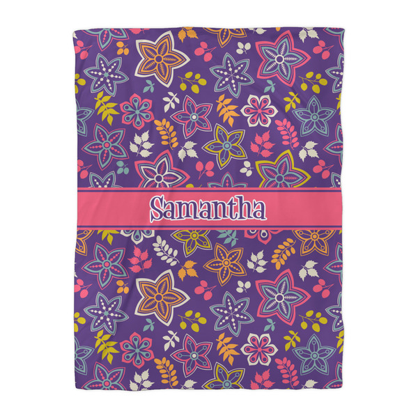 Simple Floral Comforter - Twin XL - Front