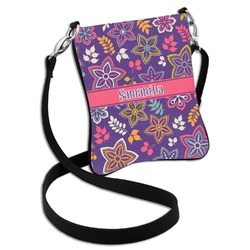 Simple Floral Cross Body Bag - 2 Sizes (Personalized)