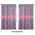 Simple Floral Curtain Panel - Custom Size