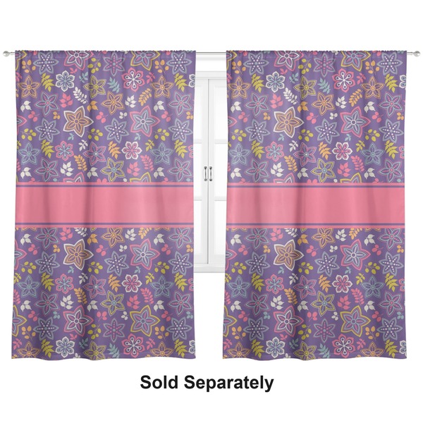Simple Floral Curtains